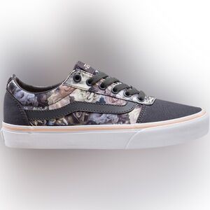 Vans Ward Satin Rose Floral Cloud gray sneaker